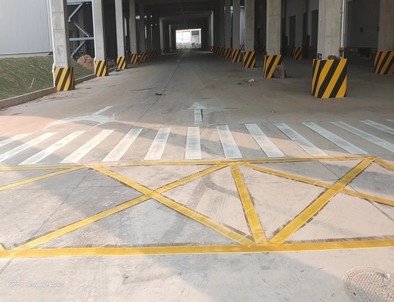 淮南淮南厂区道路标线施工