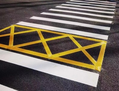 淮南淮南园区交通标线施工